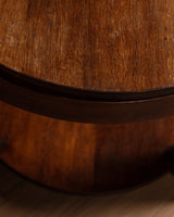 Amsterdam School Dutch Art Deco Oak Side Table, Netherlands, 1920s - Lone Fox