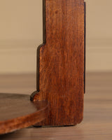 Amsterdam School Dutch Art Deco Oak Side Table, Netherlands, 1920s - Lone Fox