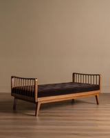 Antimott Beech & Chenille Daybed by Wilhelm Knoll, 1950's - Lone Fox