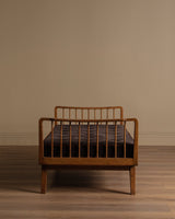 Antimott Beech & Chenille Daybed by Wilhelm Knoll, 1950's - Lone Fox
