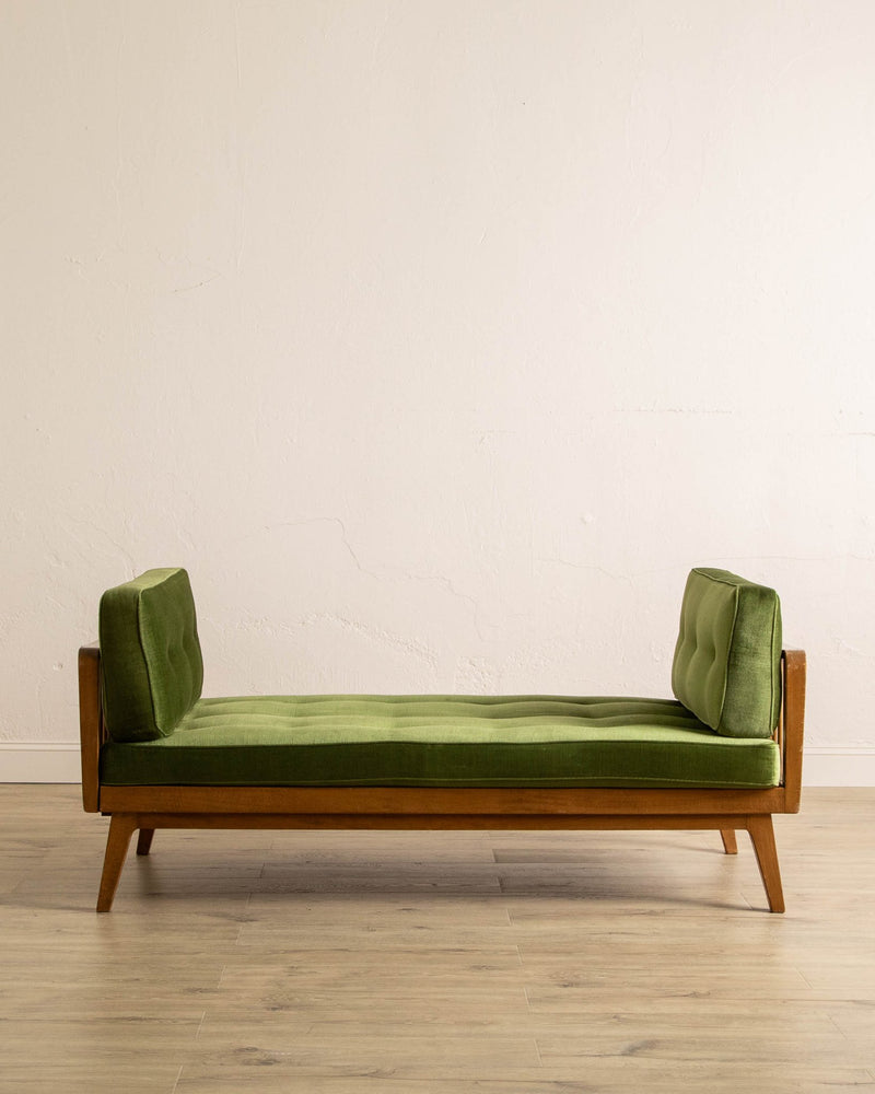 Antimott Beech & Mohair Daybed by Wilhelm Knoll, 1950's - Lone Fox