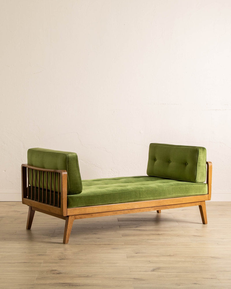 Antimott Beech & Mohair Daybed by Wilhelm Knoll, 1950's - Lone Fox