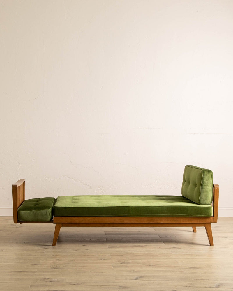 Antimott Beech & Mohair Daybed by Wilhelm Knoll, 1950's - Lone Fox