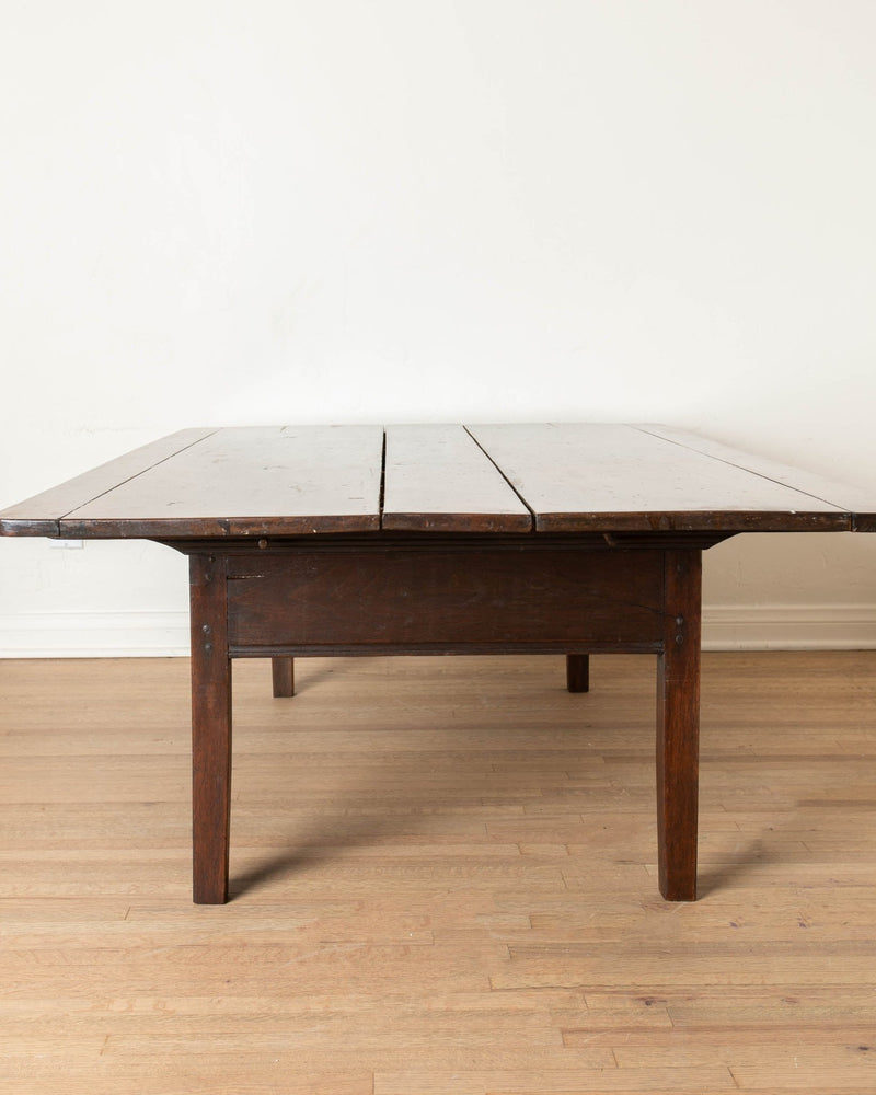 Antique Dark Oak Coffee Table - Lone Fox