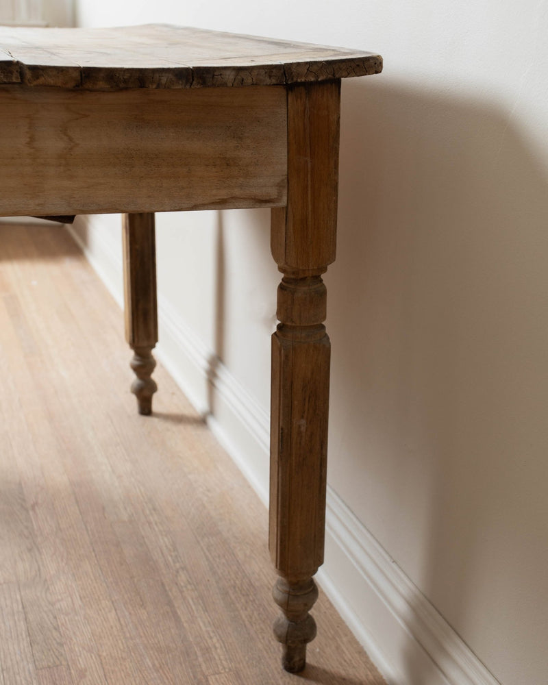 Antique English Pine Prep Table / Desk - Lone Fox