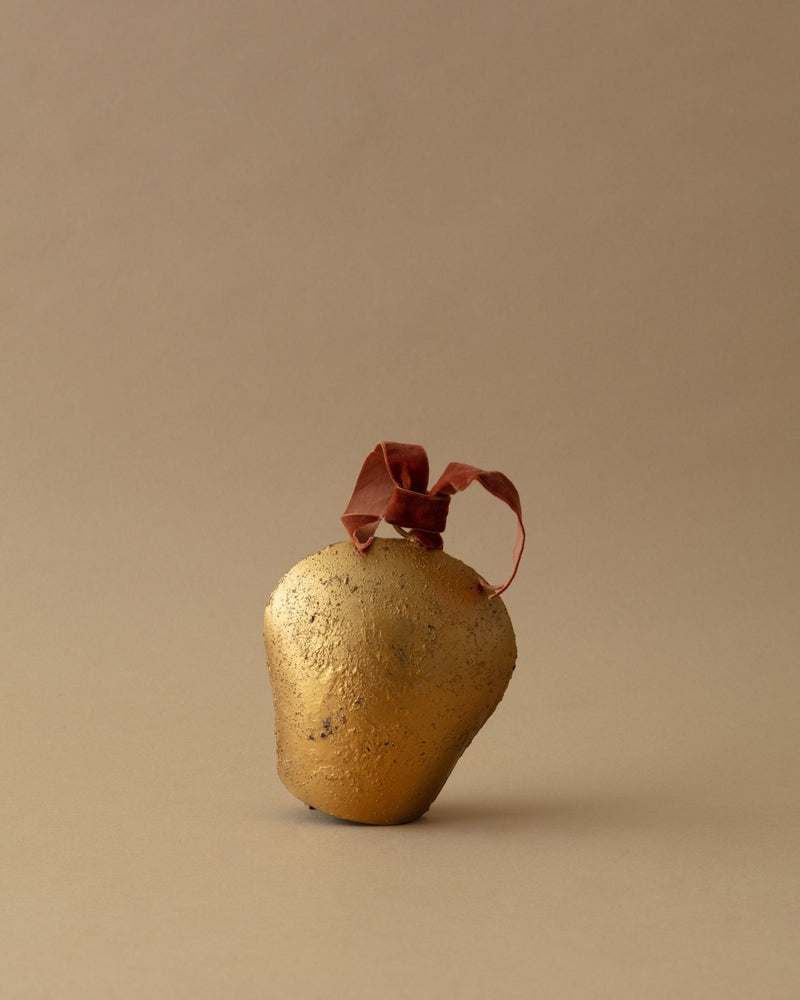 Antique Gold Metal Bell Ornaments - Lone Fox