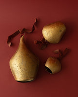Antique Gold Metal Bell Ornaments - Lone Fox