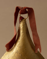 Antique Gold Metal Bell Ornaments - Lone Fox
