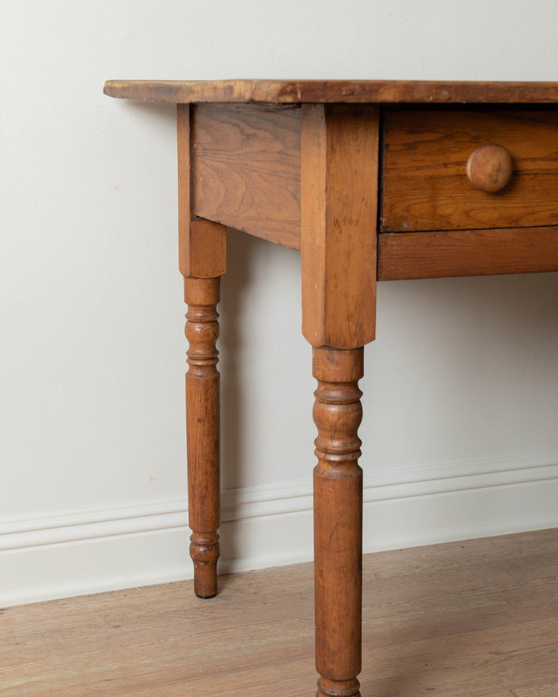 Antique Oak Desk / Entry Table - Lone Fox