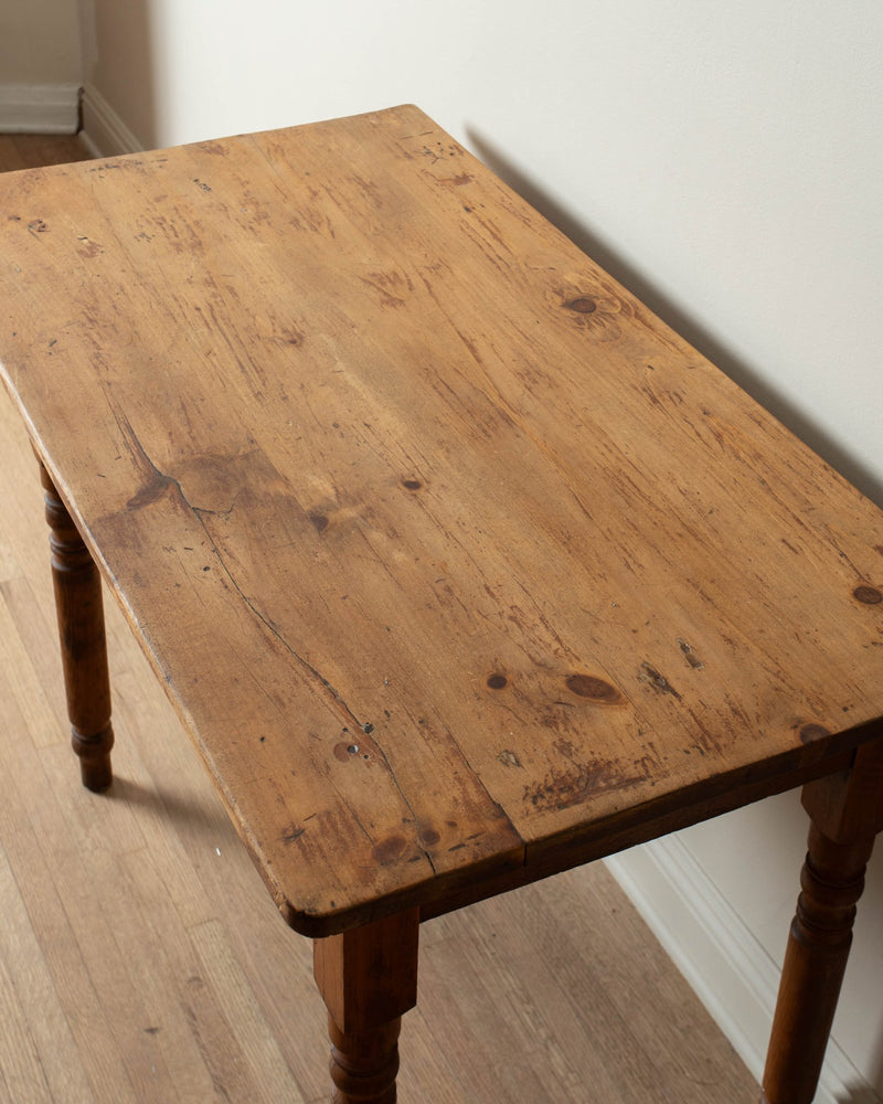 Antique Oak Desk / Entry Table - Lone Fox