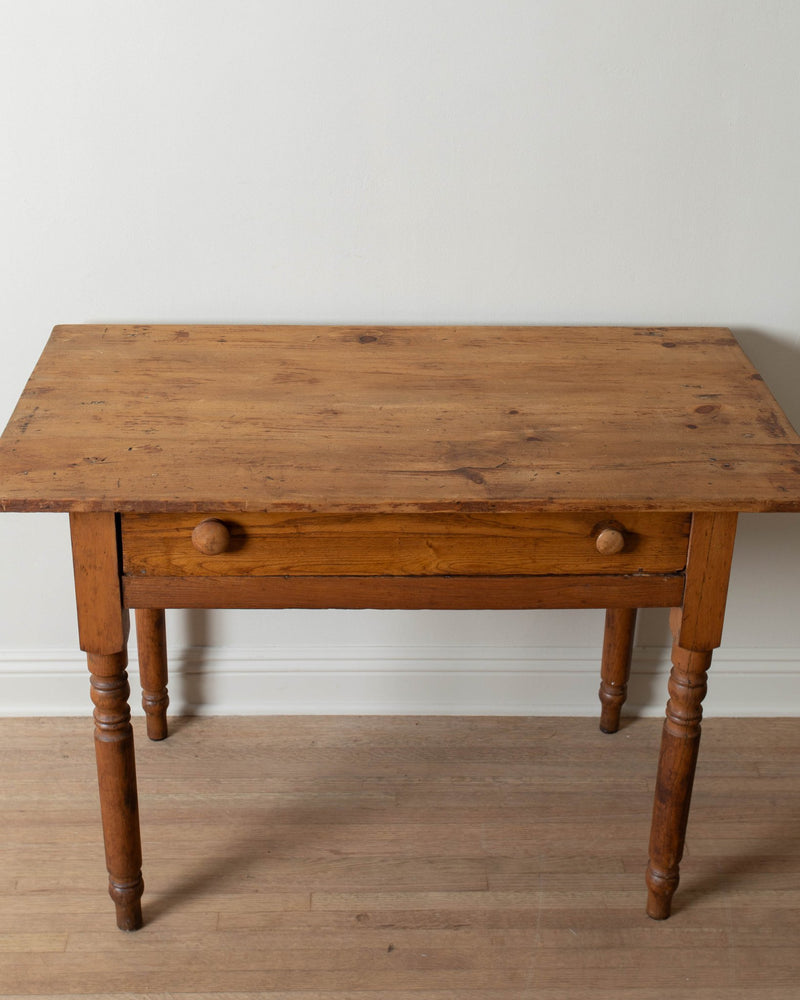 Antique Oak Desk / Entry Table - Lone Fox