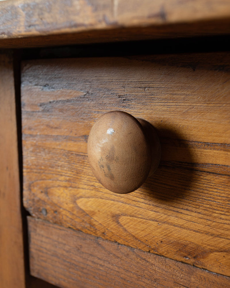 Antique Oak Desk / Entry Table - Lone Fox