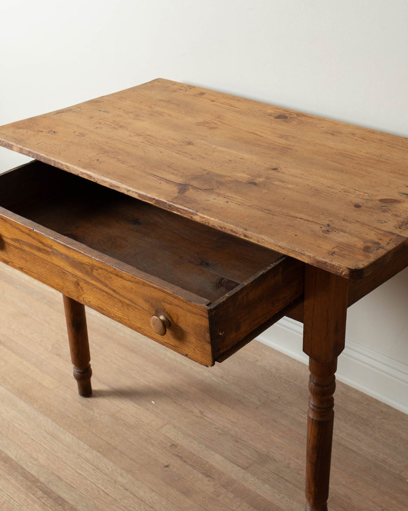 Antique Oak Desk / Entry Table - Lone Fox