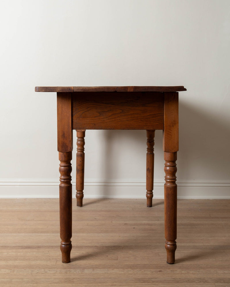 Antique Oak Desk / Entry Table - Lone Fox