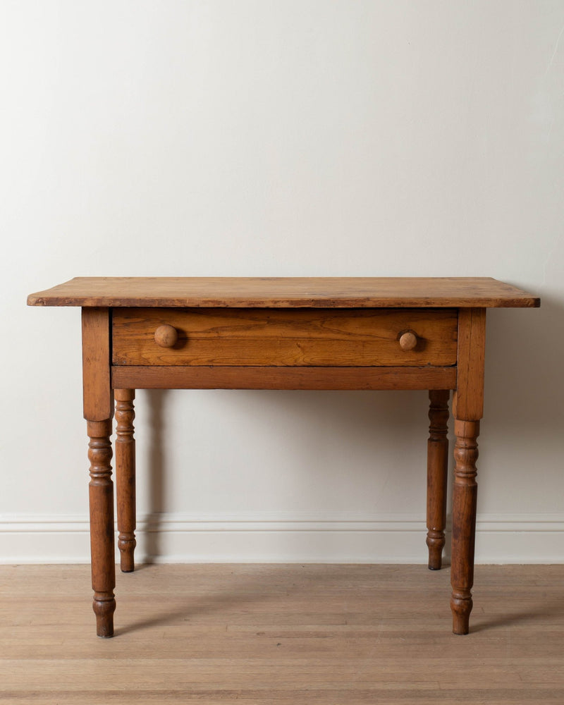 Antique Oak Desk / Entry Table - Lone Fox