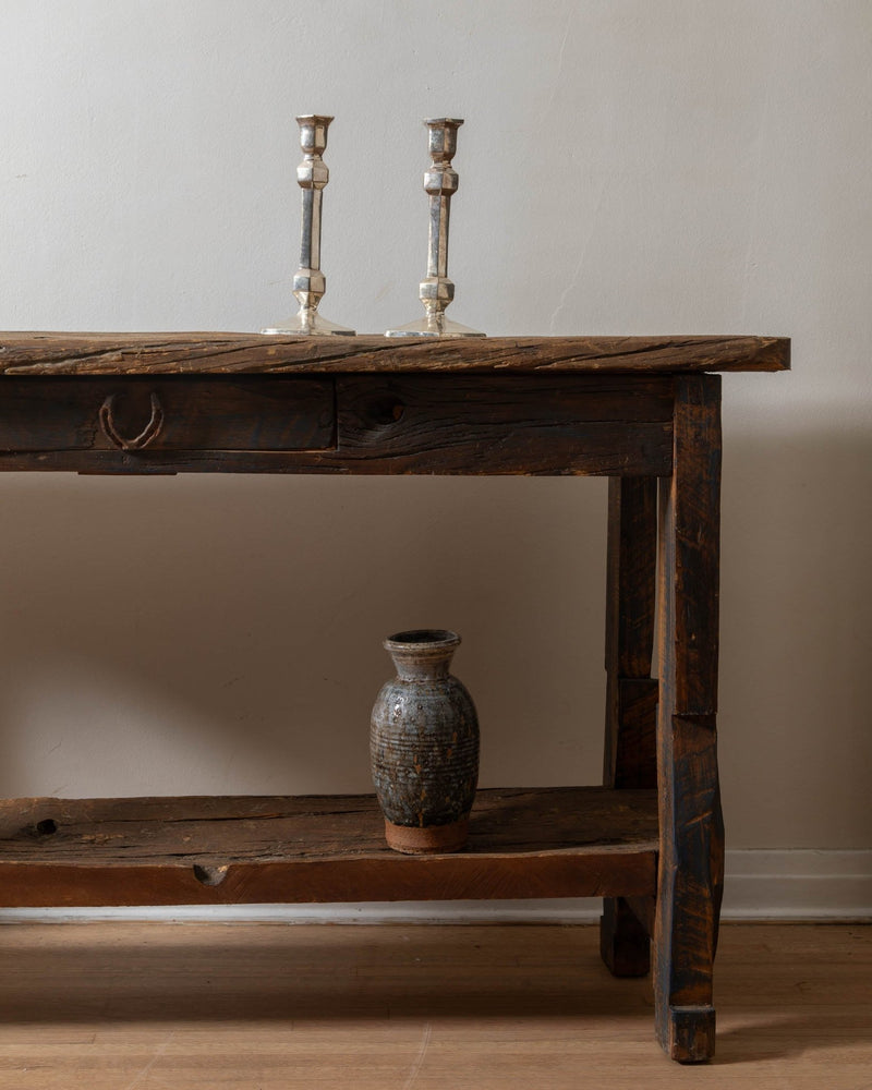 Antique Reclaimed Southwestern Console Table - Lone Fox