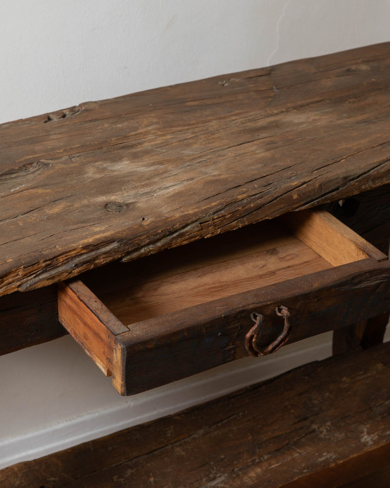 Antique Reclaimed Southwestern Console Table - Lone Fox