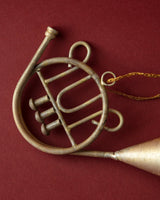 Antique Silver Musical Instrument Ornaments (Set of 3) - Lone Fox