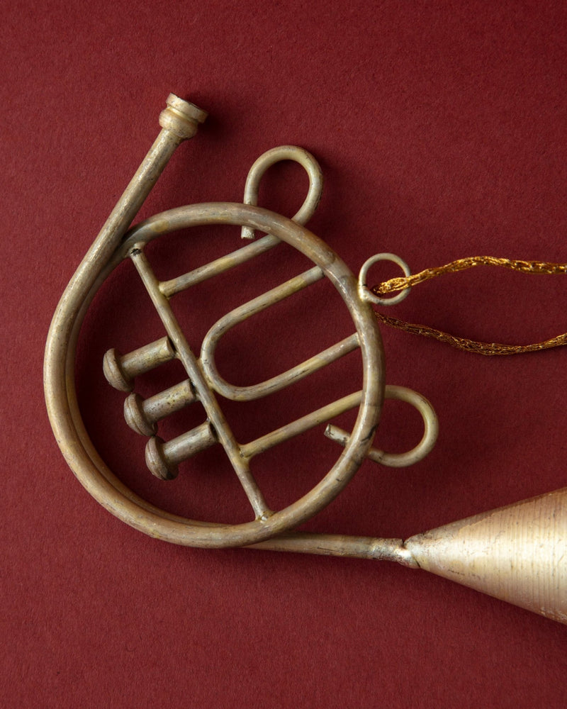 Antique Silver Musical Instrument Ornaments (Set of 3) - Lone Fox