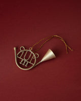 Antique Silver Musical Instrument Ornaments (Set of 3) - Lone Fox