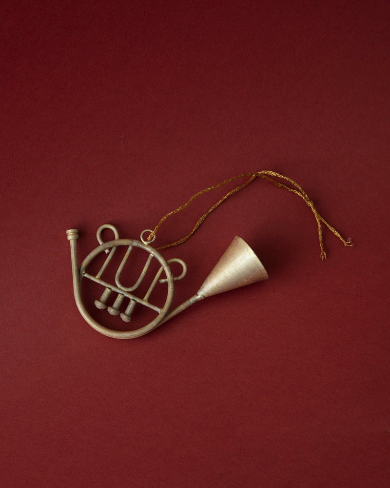 Antique Silver Musical Instrument Ornaments (Set of 3) - Lone Fox