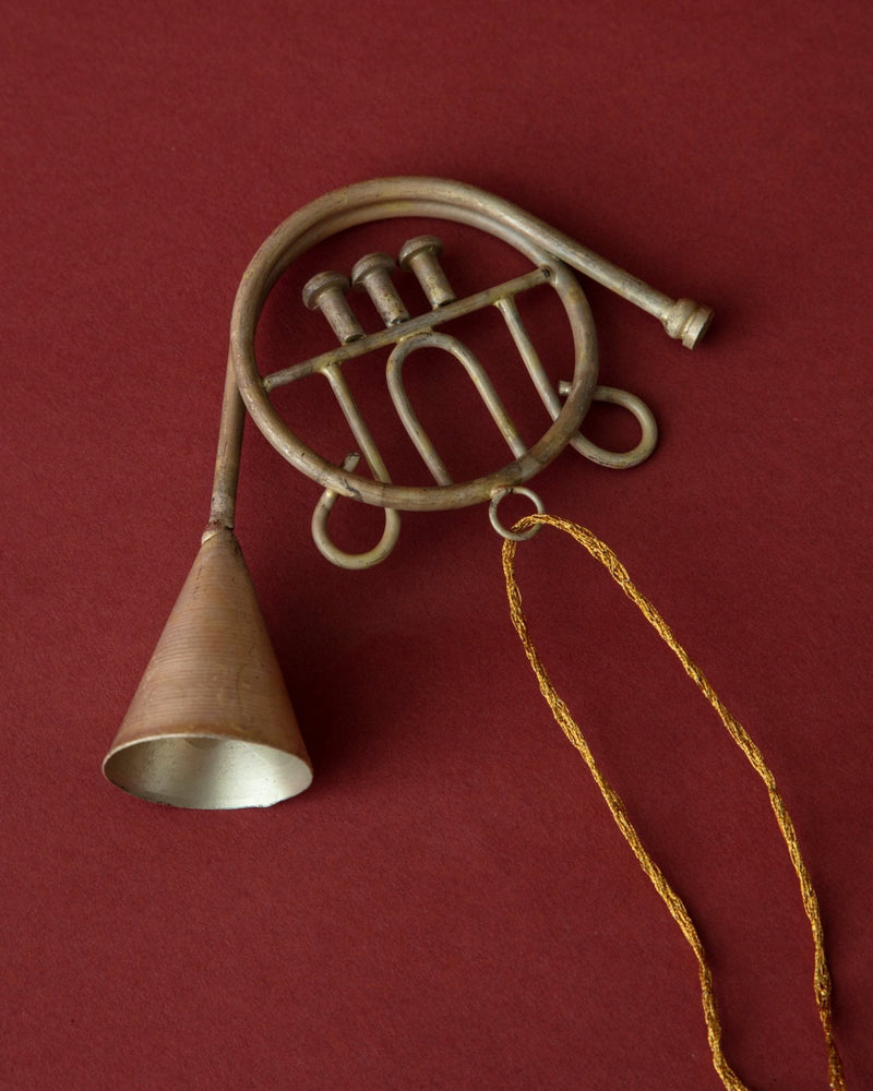 Antique Silver Musical Instrument Ornaments (Set of 3) - Lone Fox