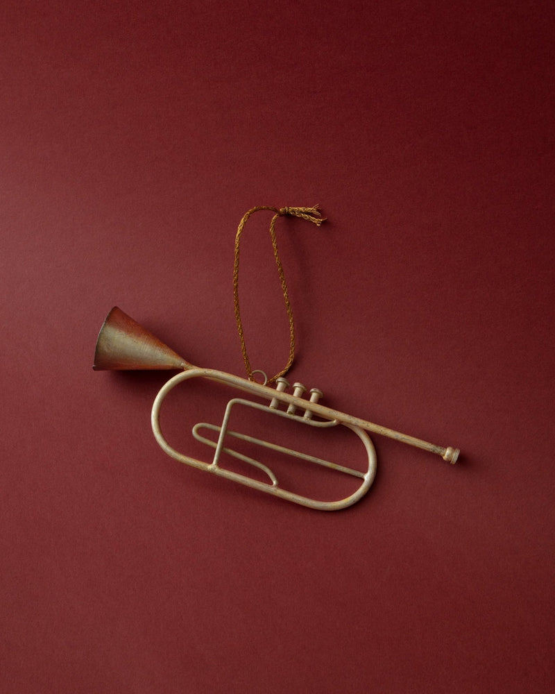 Antique Silver Musical Instrument Ornaments (Set of 3) - Lone Fox