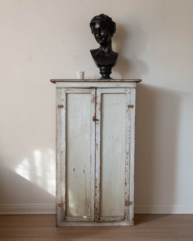 Antique White Painted Cabinet - Lone Fox