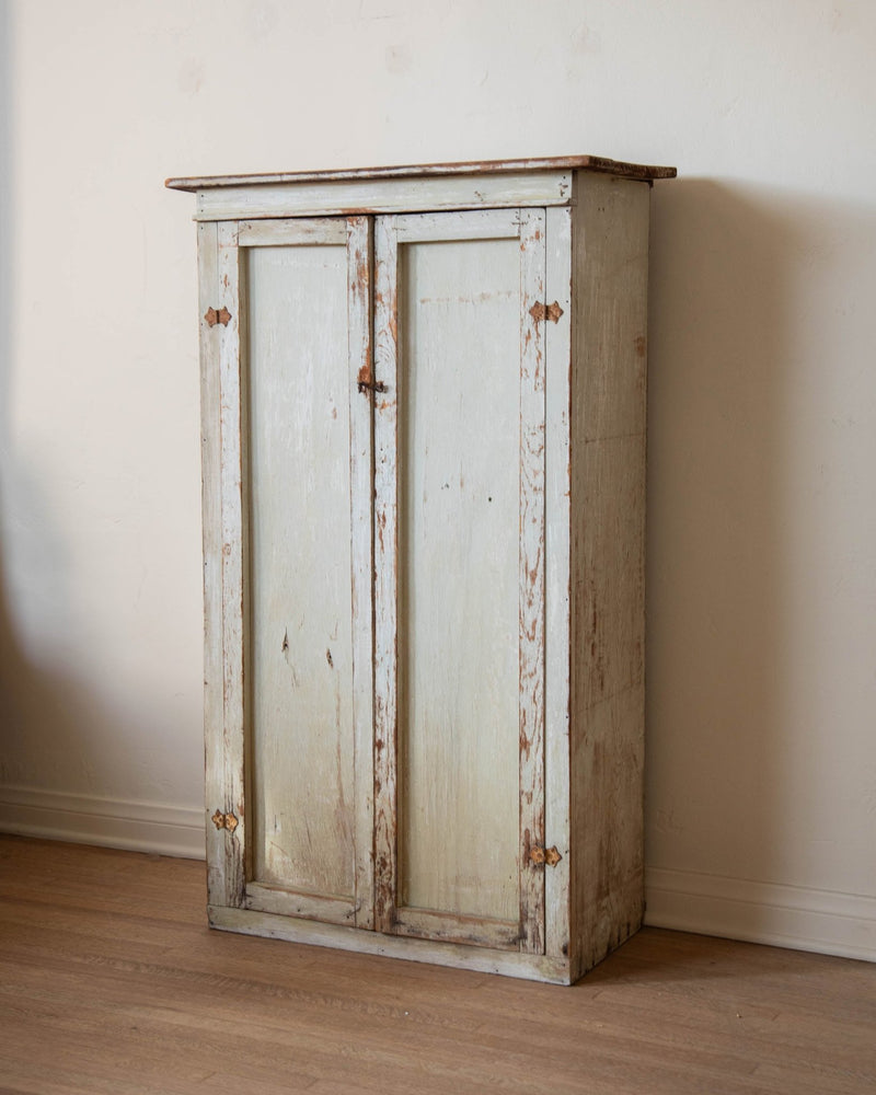 Antique White Painted Cabinet - Lone Fox