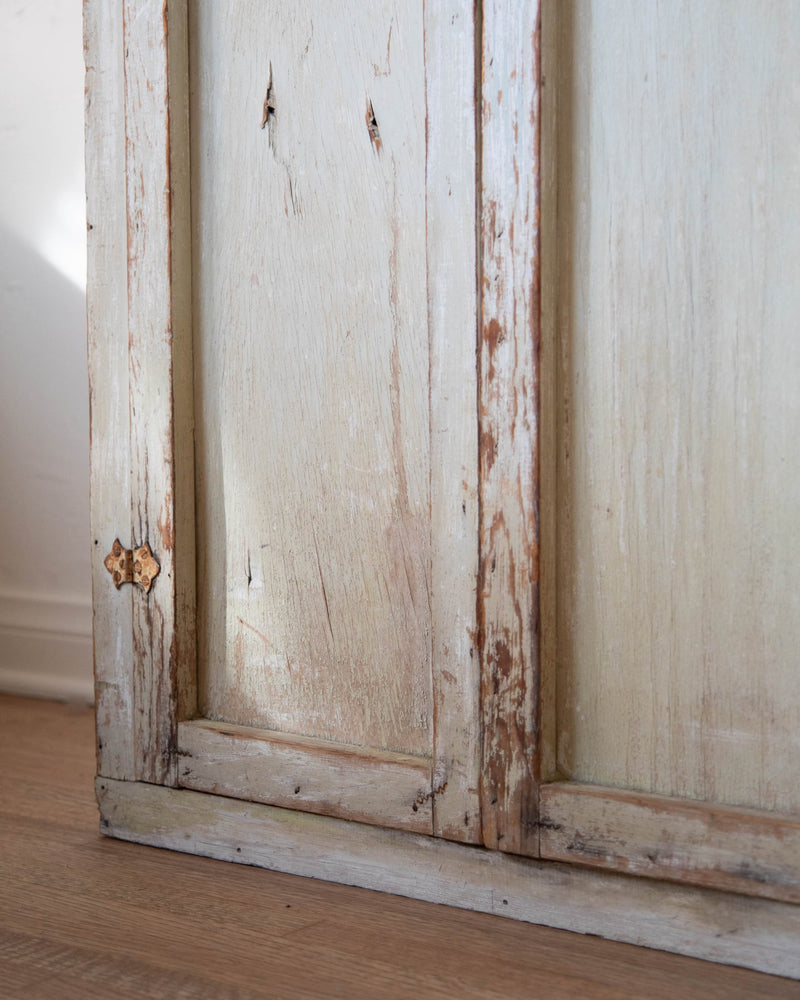 Antique White Painted Cabinet - Lone Fox