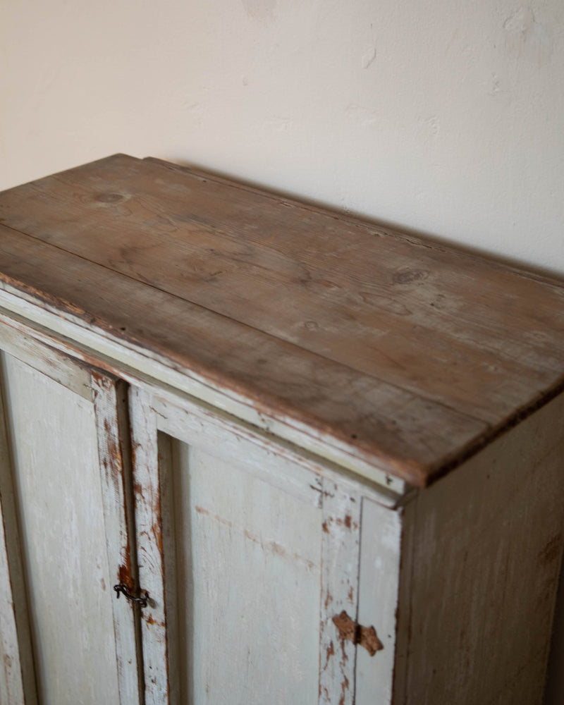 Antique White Painted Cabinet - Lone Fox