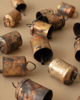 Antiqued Metal Bell Ornaments (Set of 24) - Lone Fox