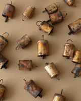 Antiqued Metal Bell Ornaments (Set of 24) - Lone Fox