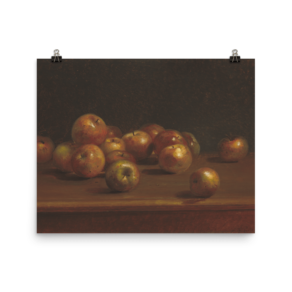 Apples on a table