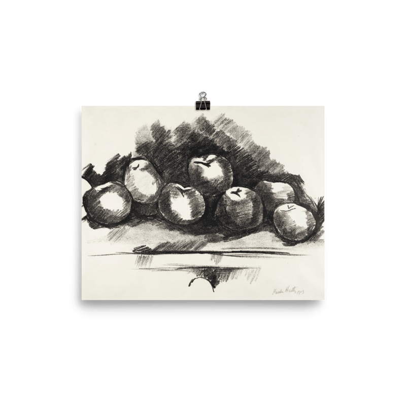 "Apples on Table" Art Print - Lone Fox