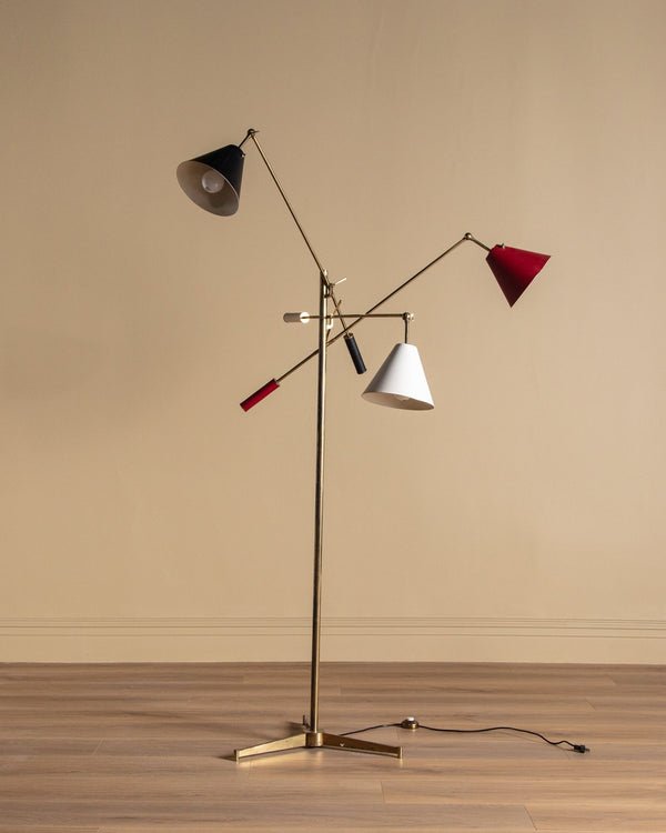 Arredoluce Triennale Floor Lamp Attributed to Angelo Lelii, 1950's - Lone Fox