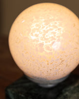 Art Deco Bird & Mottled Glass Table Lamp, France, 1930's - Lone Fox