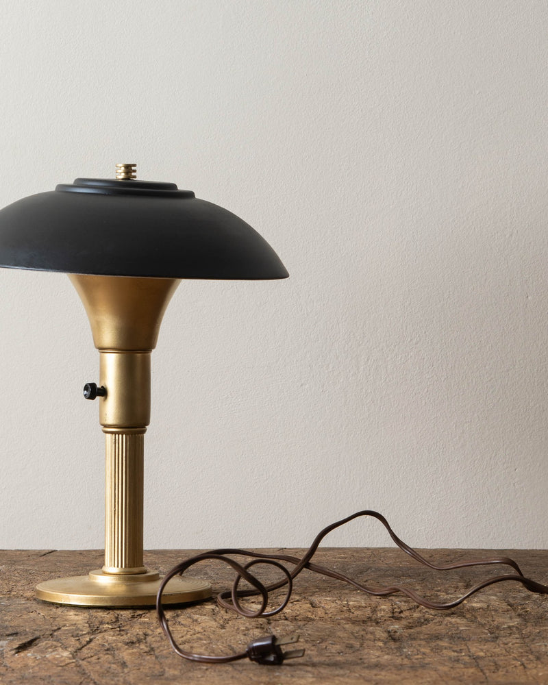 Art Deco Brass Desk Lamp - Lone Fox