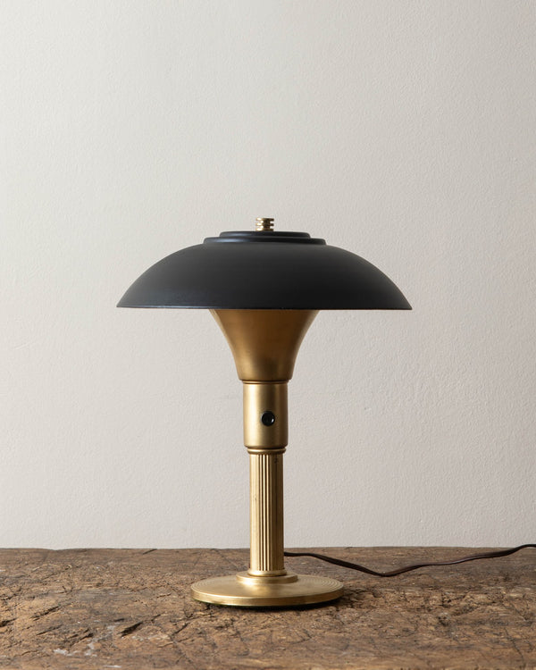 Art Deco Brass Desk Lamp - Lone Fox