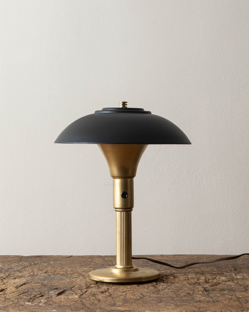 Art Deco Brass Desk Lamp - Lone Fox