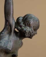 Art Deco Bronze Dancer Statue on Marble Base, France, 1930's - Lone Fox