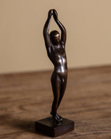 Art Deco Bronze Standing Man Statue, France, 1920's - Lone Fox