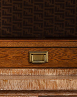 Art Deco Cerused Oak Four Door Hutch, France, 1940s - Lone Fox