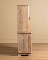 Art Deco Cerused Oak Four Door Hutch, France, 1940s - Lone Fox