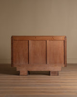 Art Deco Geometric Oak Sideboard by Charles Dudouyt, France, 1940's - Lone Fox
