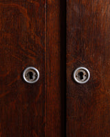 Art Deco Geometric Oak Sideboard by Charles Dudouyt, France, 1940's - Lone Fox