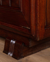 Art Deco Geometric Oak Sideboard by Charles Dudouyt, France, 1940's - Lone Fox