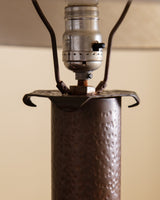 Art Deco Hammered Copper Table Lamps, 1930's (2 available) - Lone Fox