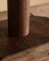 Art Deco Hammered Copper Table Lamps, 1930's (2 available) - Lone Fox