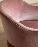 Art Deco Inlaid Mahogany & Velour Club Chair, Sweden, 1930's - Lone Fox